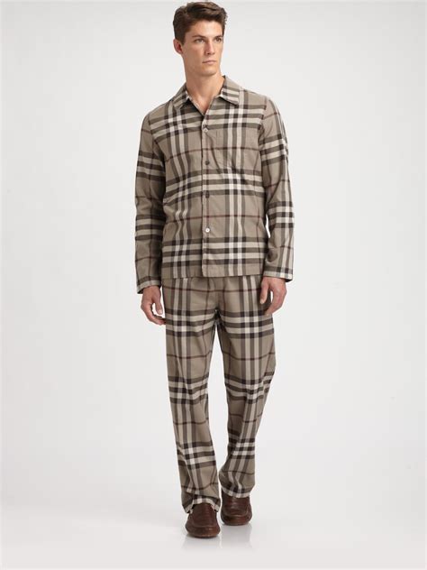 burberry pajama set mens|burberry men's sweatpants.